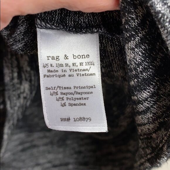 rag & bone | Oversized  Long Sleeve Pocket Tee | M - Picture 6 of 8